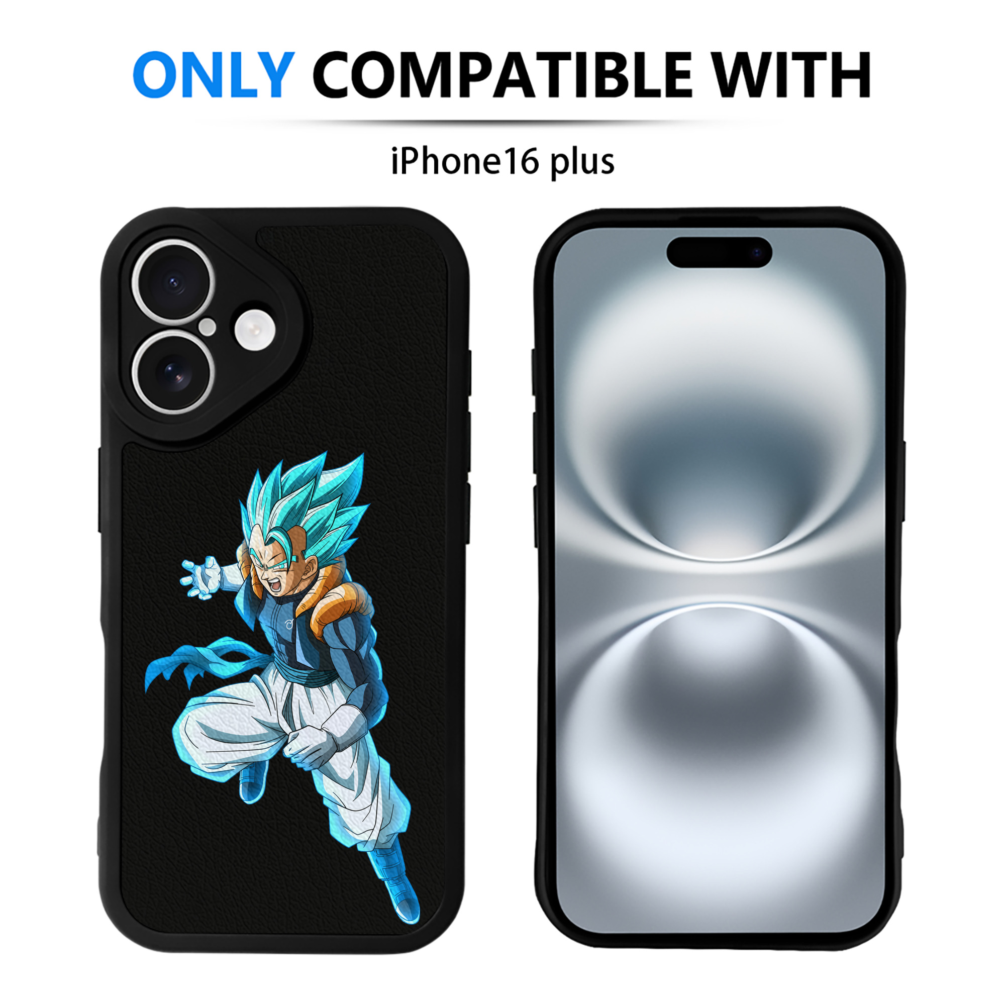 （画像用） ドラゴンボール ベジータ四世（Bejīta Yonsei）DRAGON BALL Vegeta IV 【iPhone 16シリーズ対応】シリコンスマホケース（レザー調） 材質：シリコン